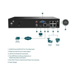 VIGI NVR1004H-4P V1 Standalone NVR - Reliable 4-Channel Network Video Recorder for Enhanced Security Solutions
